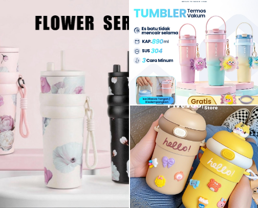 funny and unique tumbler recs🥤❤️ cover photo collage