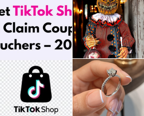 Tiktok shop cover photo collage