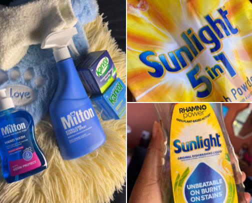 Household items cover photo collage