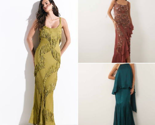 Fall Wedding Guest Dresses cover photo collage