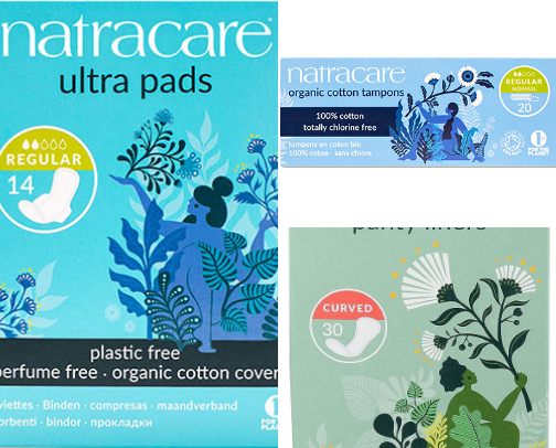 low tox feminine products cover photo collage