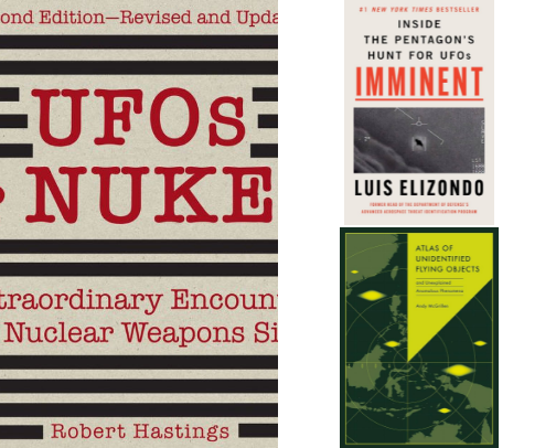 My Fave 20 Best UFO Books of All Time ... woo woo! cover photo collage