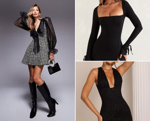 Night out dresses ✨ cover photo collage