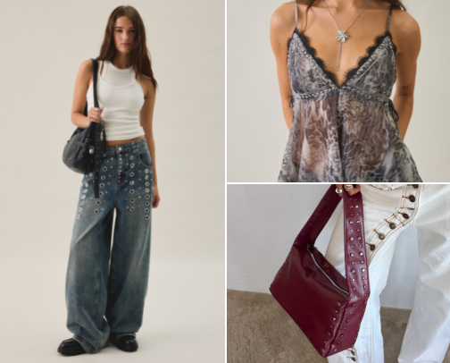 The Rockstar’s Girlfriend Aesthetic: Fashion Finds That Deserve A Backstage Pass cover photo collage