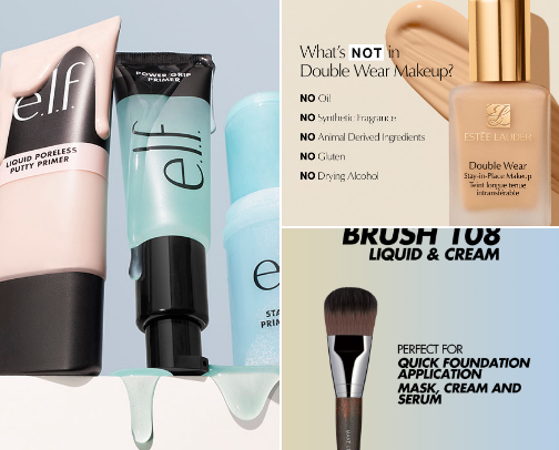 Make up that enhances your beauty cover photo collage