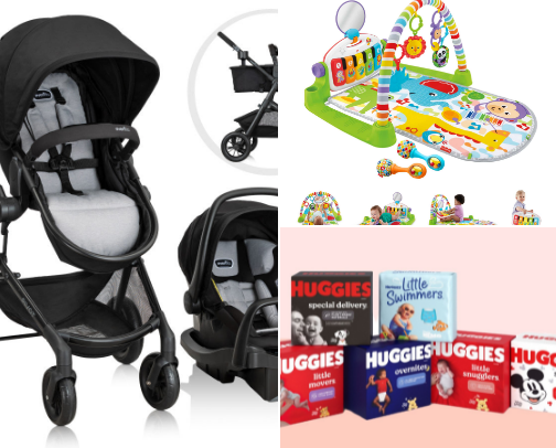 baby must-haves cover photo collage