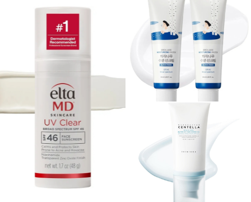 The Best Glow-Boosting Sunscreens for Dewy, Radiant Skin. cover photo collage
