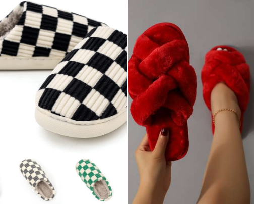 Cozy & Cute House Slipper Finds 🩶🩵💙 cover photo collage