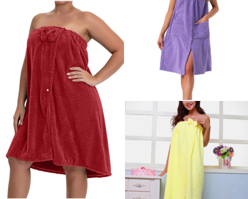 Top 10 Women's Bath Wraps cover photo collage