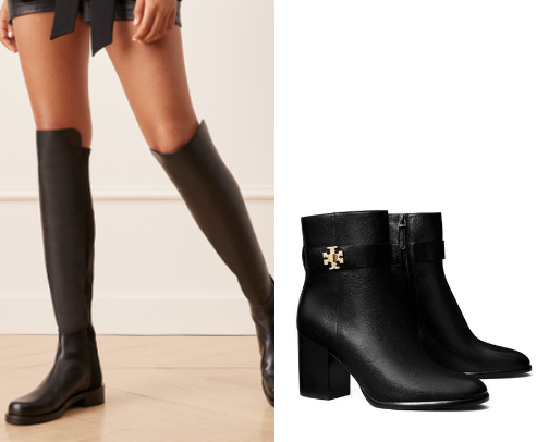 Timeless fall boots cover photo collage