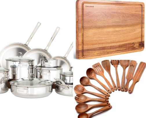 What you will find in my kitchen- low tox cookware/dinnerware cover photo collage