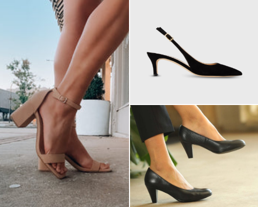 Shoes for women in corporate 9 to 5 edition cover photo collage