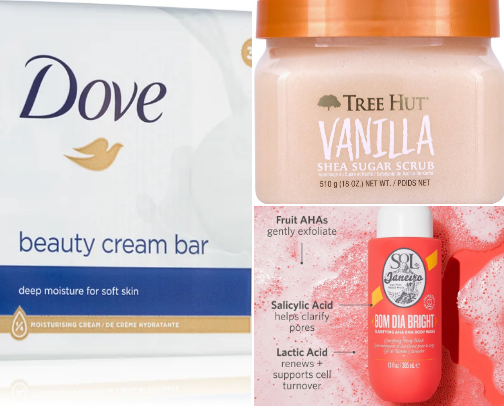 Shower routine: Everything I use for soft skin cover photo collage