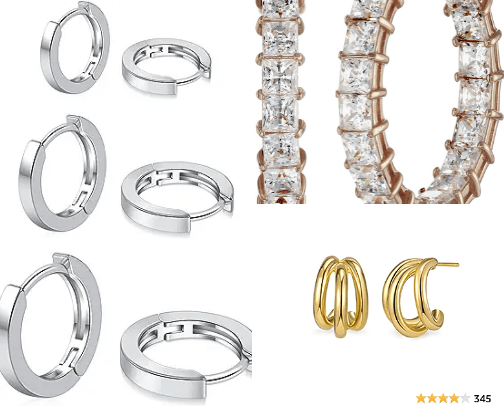 Earrings cover photo collage