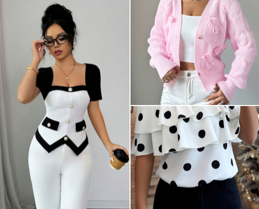Temu clothes & more cover photo collage