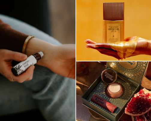 Beauty products I love cover photo collage