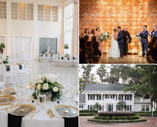 The best Central Florida Wedding Venues. cover photo collage