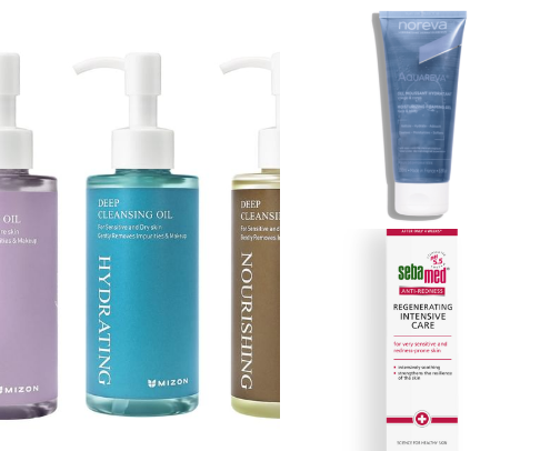 Gentle everyday skincare holy grails🧴 cover photo collage