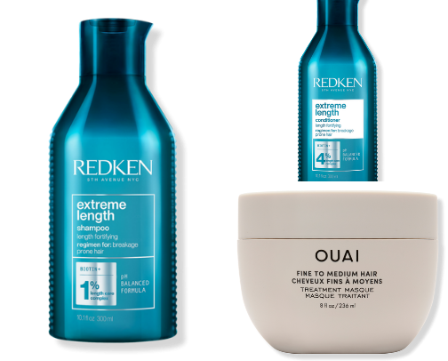 My favorite hair products for growth & strengthening! cover photo collage