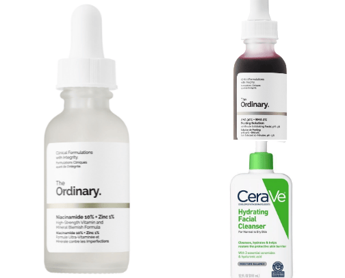 Skin care product cover photo collage