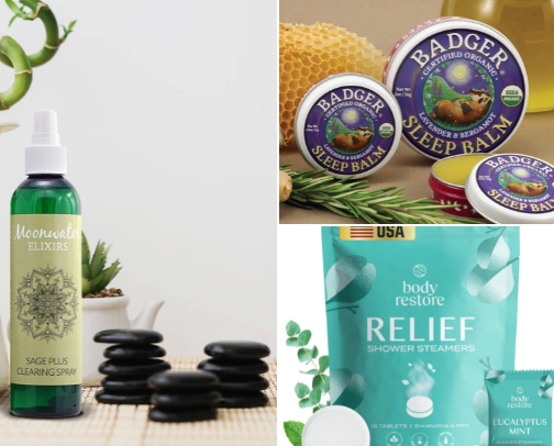 Sniff, Smear & Spray Your Way To Feeling Good - By An Aromatherapist cover photo collage