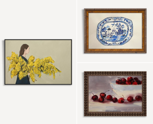 Paintings I love to hang on my wall as a person who loves art (anthropologie finds) cover photo collage