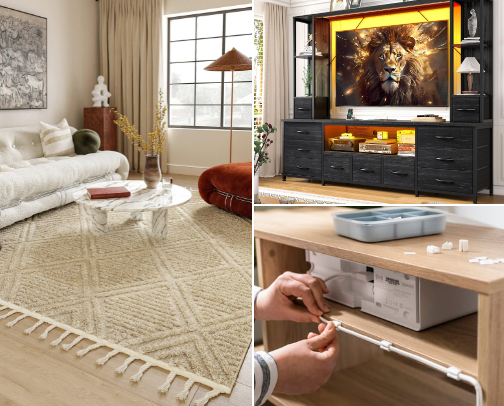 Living Room Upgrades That Make Your Home Feel Expensive, Cozy & Put Together cover photo collage