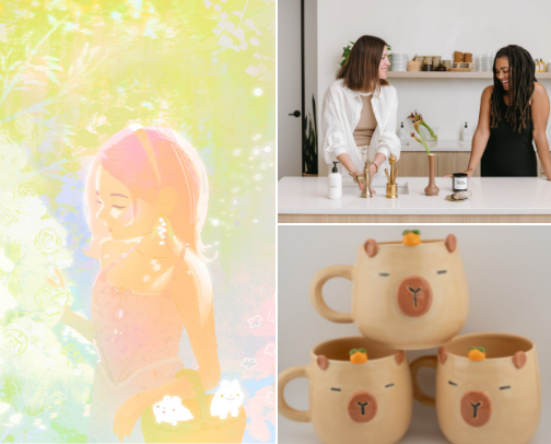 DMV small business holiday shopping guide! cover photo collage