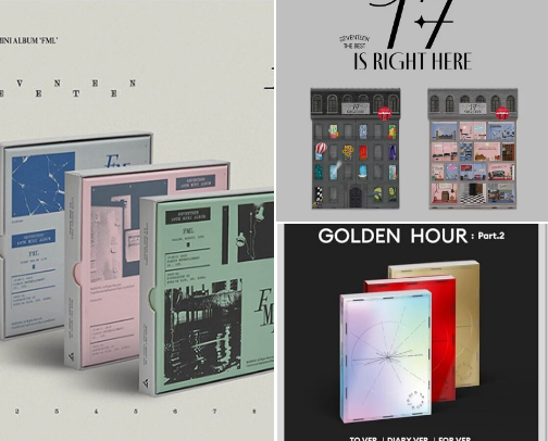 some kpop albums I own and love ♬⋆.˚ cover photo collage