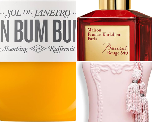 “You smell so good” products cover photo collage