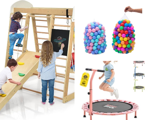 “Top 10 Kids Home Playground Items Moms Swear By” cover photo collage