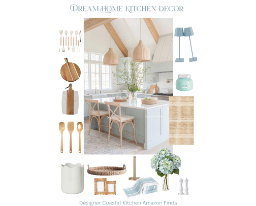 Dream Home Kitchen Favorites | Coastal Amazon Finds cover photo collage