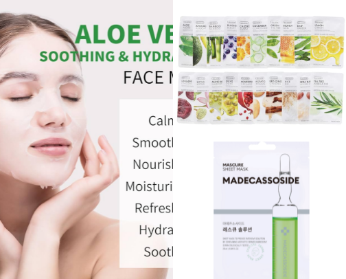 Sheet Masks cover photo collage