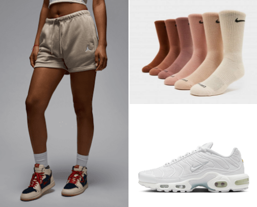 nike clothing and sneakers cover photo collage