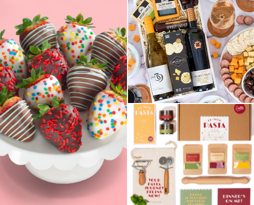 Delicious & Unique Food Gifts for Every Occasion cover photo collage
