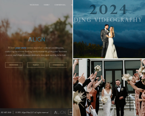 Videographers cover photo collage