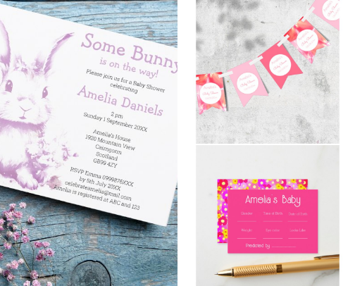 Spring and Summer baby shower Themes cover photo collage