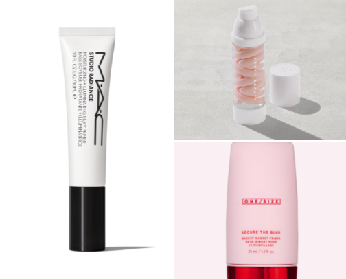 Best make up primer for oily skin. cover photo collage