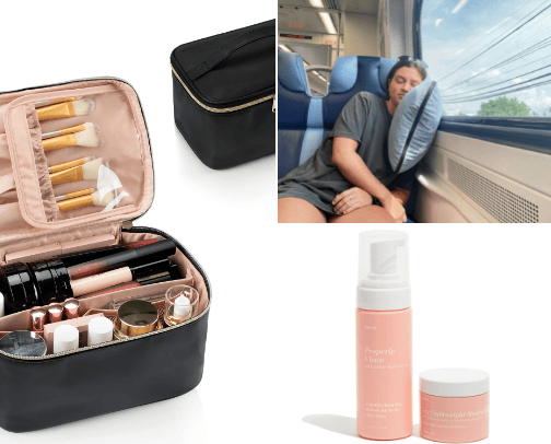 Travel gadgets cover photo collage