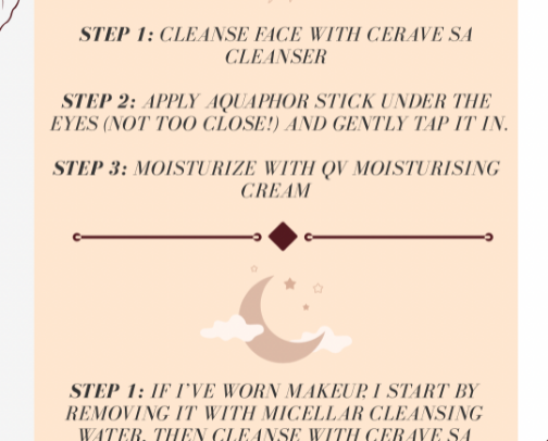 Routines and tips🤍 cover photo collage
