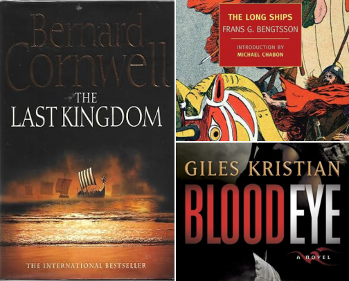 Shield Walls & Longships: 15 Brutal Novels of the Viking Age cover photo collage