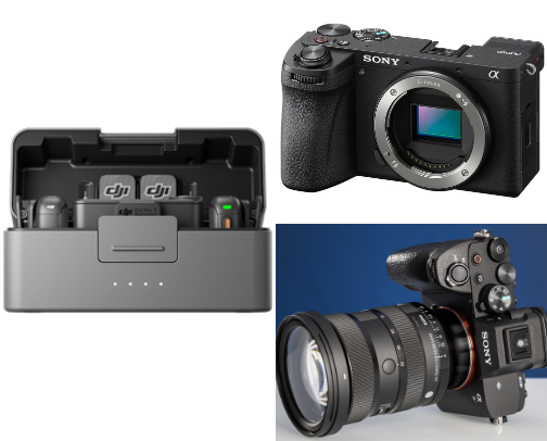 Beginner Content Creation Gear cover photo collage