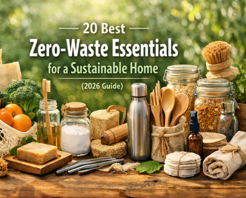 20 Best Zero-Waste Essentials for a Sustainable Home (2026 Guide) cover photo collage