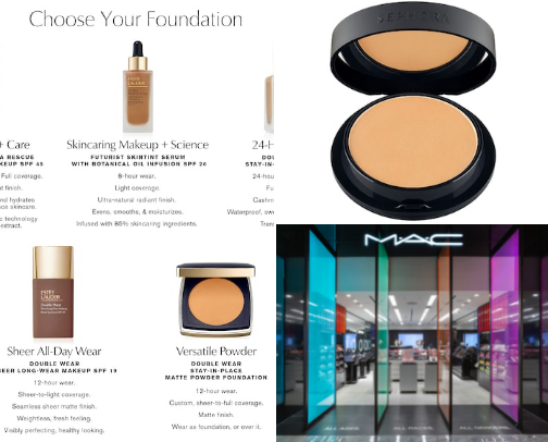 Makeup i love, dry skin cover photo collage