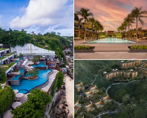 The Top 16 Best Bali Honeymoon Resorts: Jungle, Clifftop & Beachfront Luxury for Newly Wed Couples cover photo collage