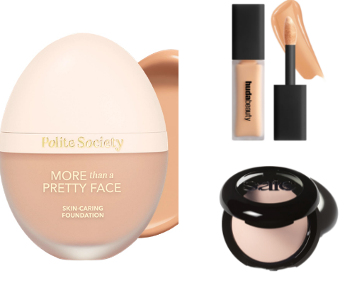 Acne safe makeup (high end) cover photo collage