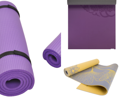 Yoga Mats That Stopped Me From Sliding Around Like a Sweaty Mess cover photo collage