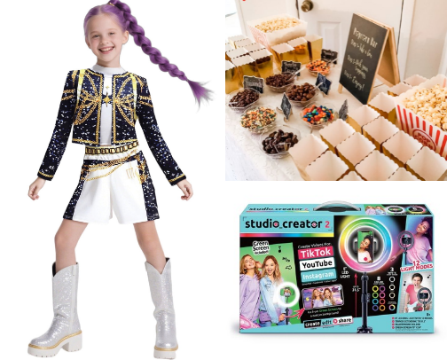 Planning a nine-year-old girl's birthday party K-pop style! cover photo collage