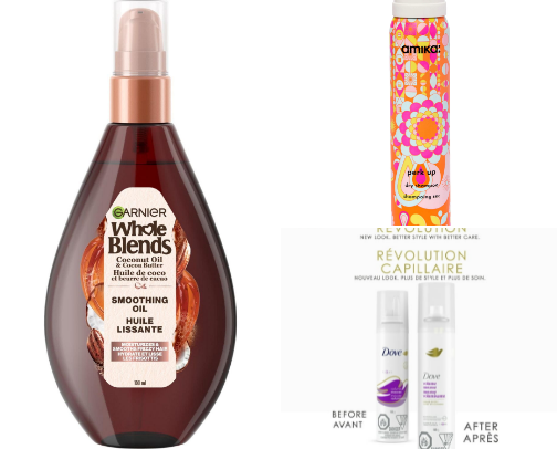 Hair products cover photo collage
