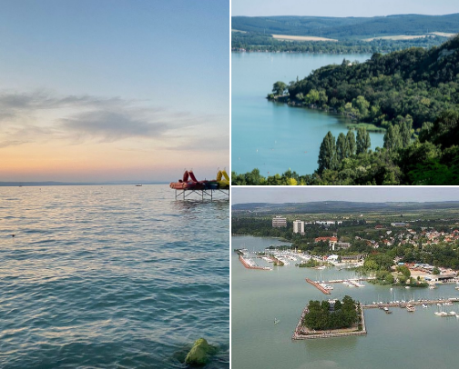 Lake Balaton Hungary cover photo collage